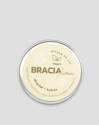 Kosteuttava huulirasva manteli ja kaakao E-vitamiinilla ja pellavaöljyllä Soap Brothers Saippuaveljet - 1