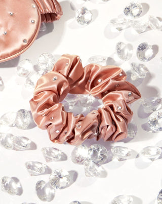 Silkki hiukset elastinen kristallit - ruusukultaa Crystallove - 2
