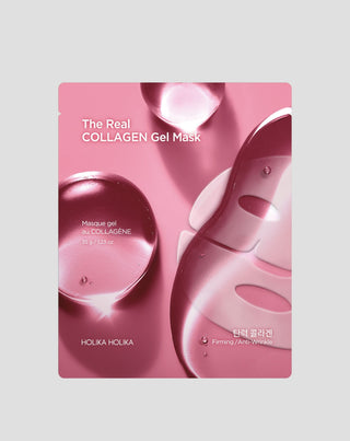 Hydrogeeli yön yli naamio parantaa kimmoisuutta The Real Gel Mask Collagen Holika Holika - 1