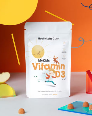 Vegaaninen lasten D-vitamiini MyKids D3-vitamiinihyytelö Health Labs Care 60 kpl - 2