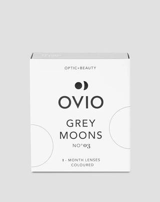 Grey moons nro 3 grafiitin väriset kuukausittaiset piilolinssit. 3 Ovio - 1