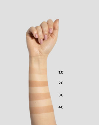 Valaiseva peittävä puristettu kasvopuuteri väri 1C lämmin beige Illuminating Paese Valaiseva Paese - 2