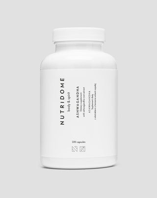 ashwagandha intialainen ginseng stressiä vähentävät tabletit nutridome 180 kapselia_1 - 1
