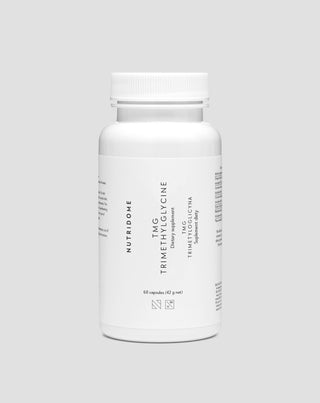 Trimetyyliglysiini Betaiini TMG homokysteiinin aineenvaihduntaan ja sydän- ja verisuonijärjestelmän tukeen Nutridome 60 kpl