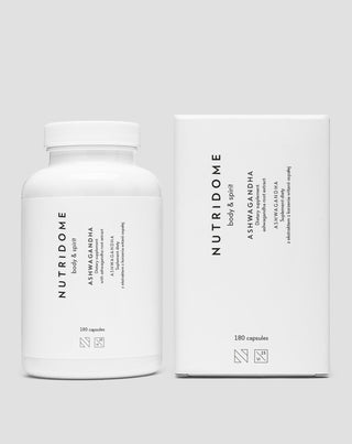 ashwagandha intialainen ginseng stressiä vähentävät tabletit nutridome 180 kapselia_2 - 3
