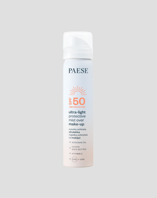 Ultra-kevyt meikkisuojasumu, jossa on aurinkosuoja SPF50, Paese - 1