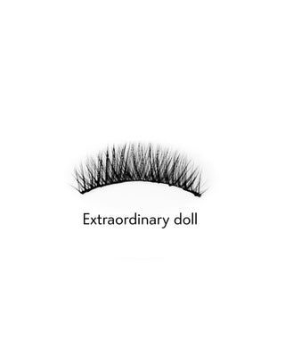 Tekoripset 2d nauhalla toistuvaan käyttöön luonnollinen vaikutus Extraordinary Doll Bamm!Lashes -ripset - 2
