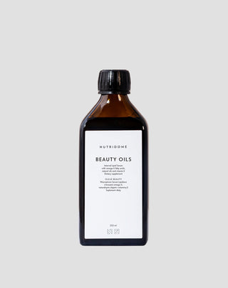 Sisäisesti nautittavat ihoöljyt, sisältää omega-6-rasvahappoja ja E-vitamiinia Beauty Nutridome 250 ml