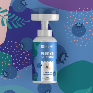 HiSkin marjatuoksuinen käsi- ja vartalopesuvaahto lapsille - 2