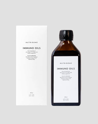 Nestemäinen omega 3-6-9 -öljy vastustuskyvylle Nutridome Immuno 250 ml