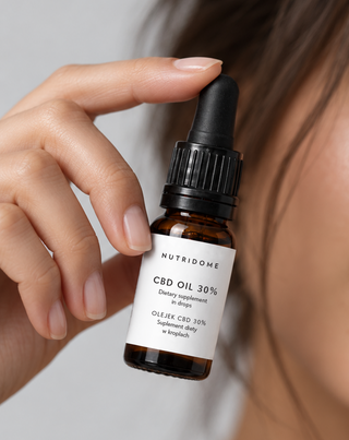 CBD-öljy 30% tippoina, broad spectrum ilman THC:tä, CBG:tä ja CBN:ää Nutridome
