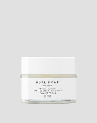 Kosteuttava ryppyjä ehkäisevä päivävoide, jossa on makadamiaöljyä Nutridome - 1