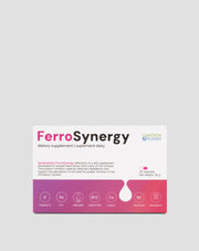 Ravintolisä raudanpuutteeseen imeytymisen tueksi C-vitamiinin, B12-vitamiinin ja foolihapon kanssa Gardenpharm FerroSynergy 30 kpl.