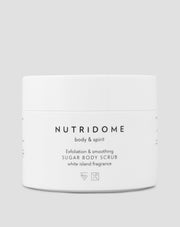 Sokerinen vartalokuorinta Nutridome 250 g, joka silottaa ihoa