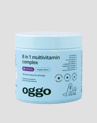 8 in 1 monivitamiinilisä lemmikkisi terveyteen ja energiaan Oggo 180 g - 1