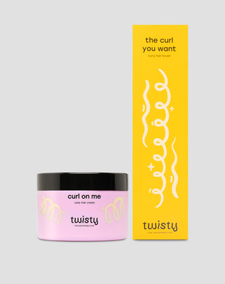 Twisty-setti: kiharvoide + kiharoille ja laineikkaille hiuksille tarkoitettu harja kiharan määrittelyyn - 5