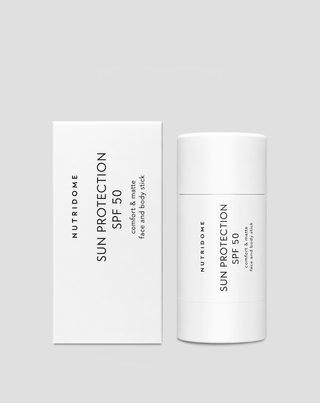 mineraalinen suojakertoimella spf 50 varustettu puikko kasvoille ja vartalolle, kosteutus ja uvb-, uva-suoja nutridome_2