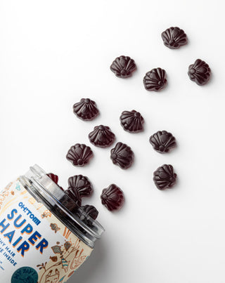 Hiusgeelit nopeuttavat kasvua ja parantavat Super Hair Oh!Tomi 60 kpl. - 2