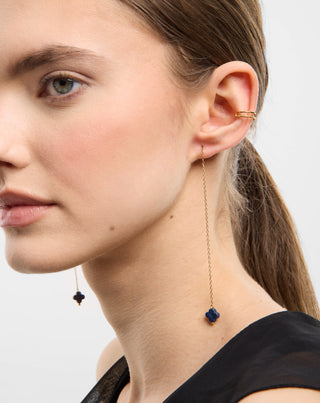 Kullatut lapislazuli korvakorut ruostumattomassa teräksessä Mys_1 - 2