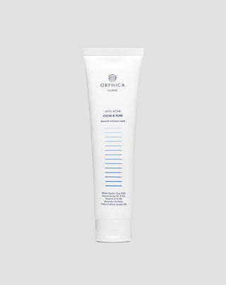Puhdistava ja uudistava naamio akneiholle, valkoisella savella Anti-Acne Orphica Clinic 100 ml